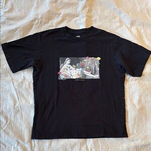 Uniqlo Louvre Museum Black Graphic T-Shirt